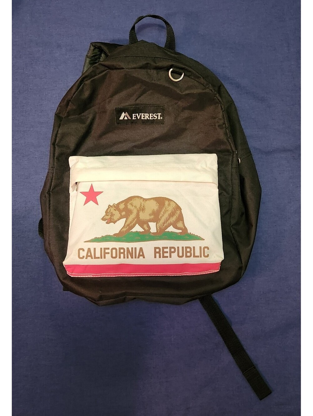Everest California Republic Bear Flag Backpack High Quality Polyester Bag